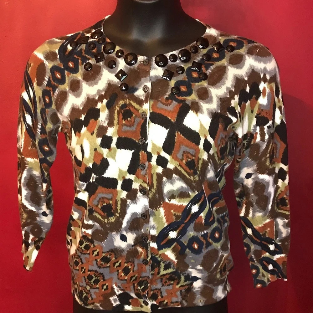 Kenar Embellished Cardigan Size S